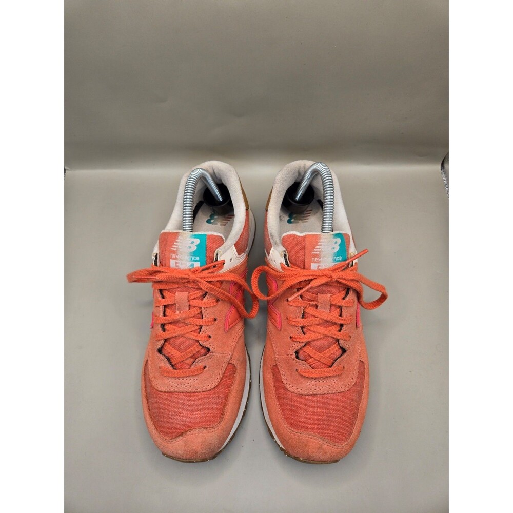 New Balance 574 Shoes Womens 8.5 B Global Surf Gum Suede Casual Classic Sneakers - Picture 3 of 8